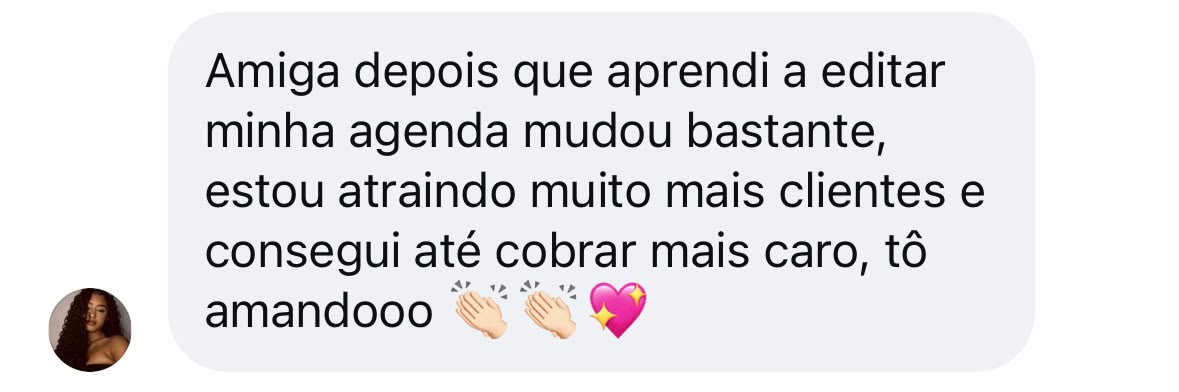 Depoimento de aluna sobre o curso Fotos e Vídeos que Vendem